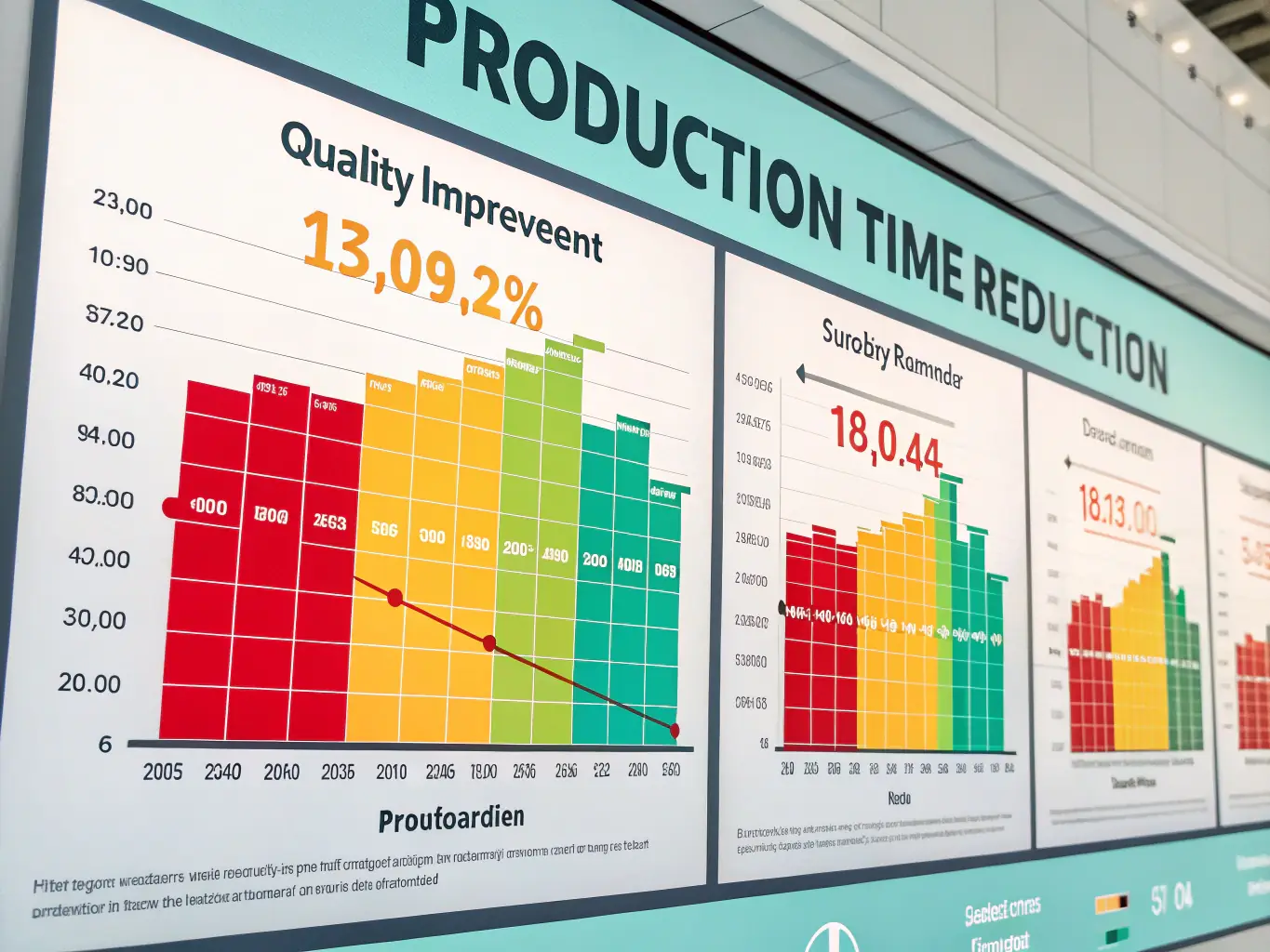 A graph showing increased productivity levels after implementing LS & Partner's HR solutions, highlighting the impact of the pilot phase on overall business performance.